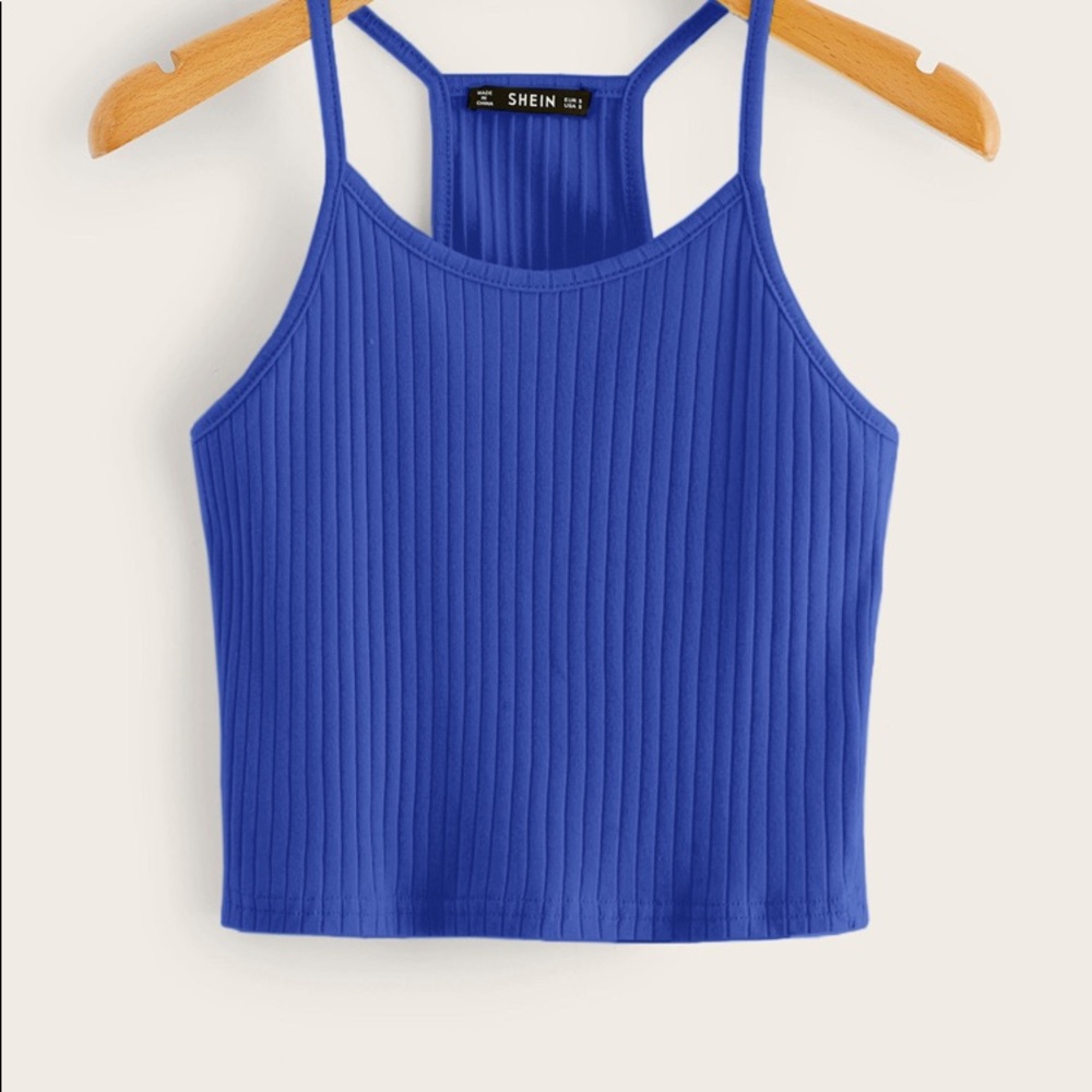 Dark blue size small crop top